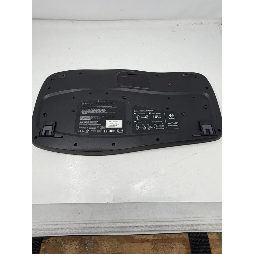 Logitech‎ Wave Ergonomic Wireless Keyboard Y-RCP140 with No USB Receiver,dongle